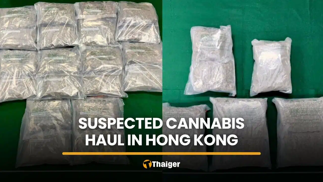 Hong Kong arrests two arrivals from Bangkok over cannabis haul