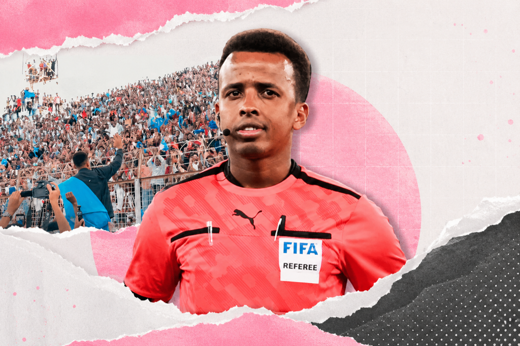 Somalia llenó un estadio para recibir al árbitro que EEUU expulsó del Mundial