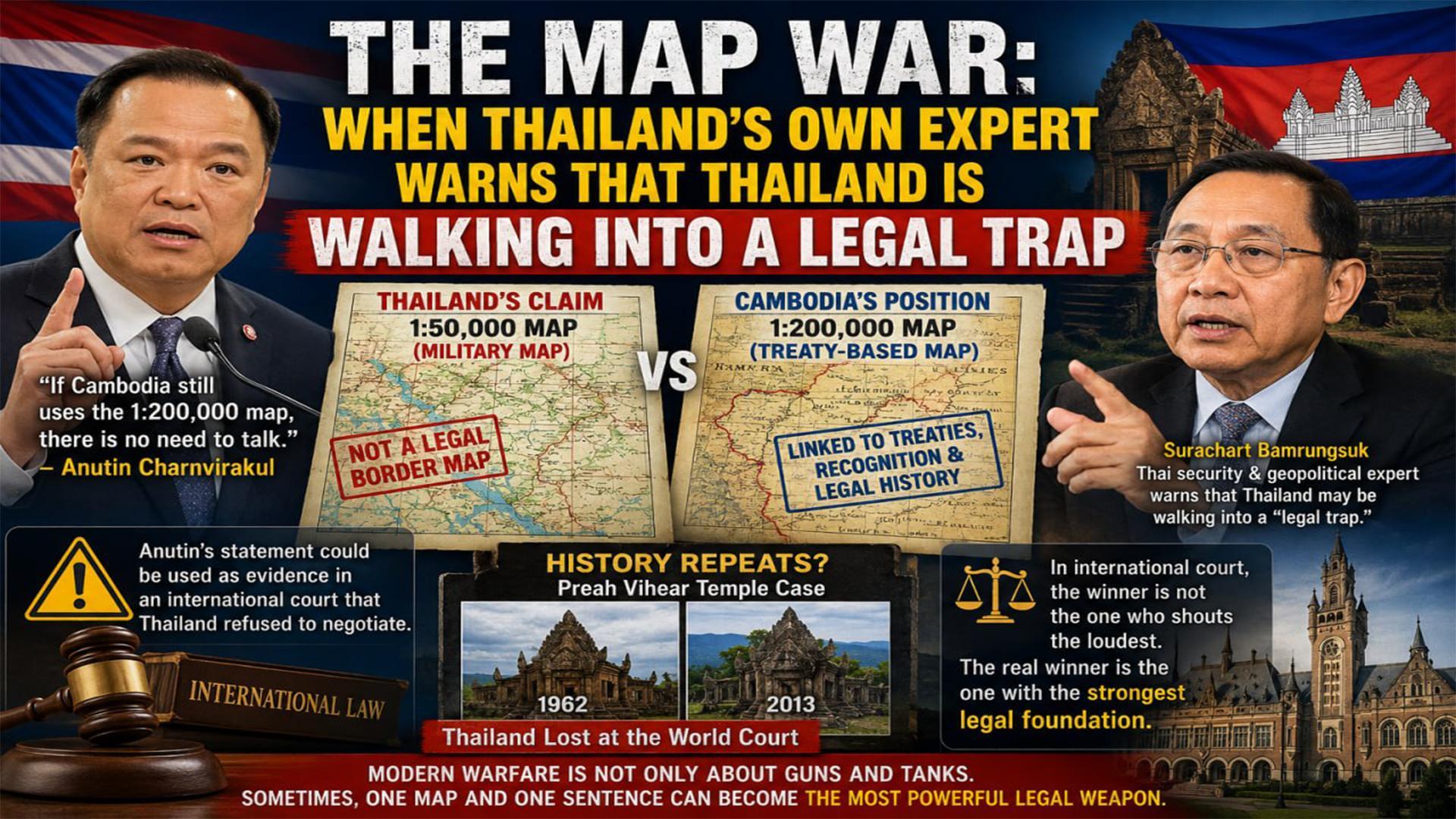 Fresh Exclusive In-Depth Commentary: The Map War: When Thailand’s Own Expert Warns That Thailand Is Walking Into a Legal Trap