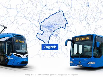 Student napravio stranicu koja otkriva koliko je Zagreb zapravo povezan javnim prijevozom
