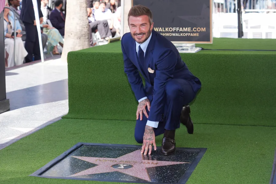 Soccer icon David Beckham gets star on Hollywood Walk of Fame