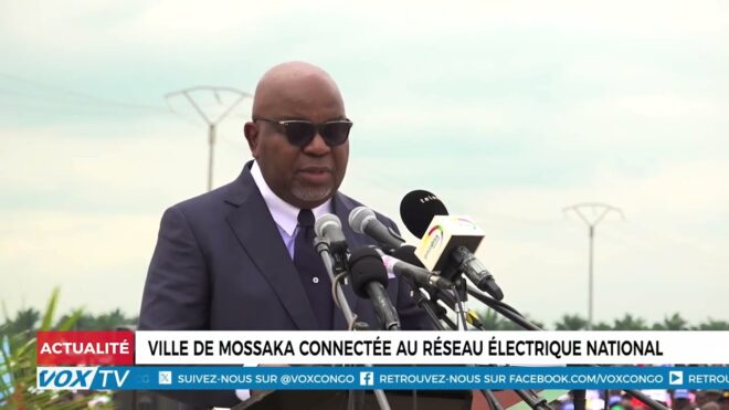 Ville de Mossaka connectée au réseau électrique national