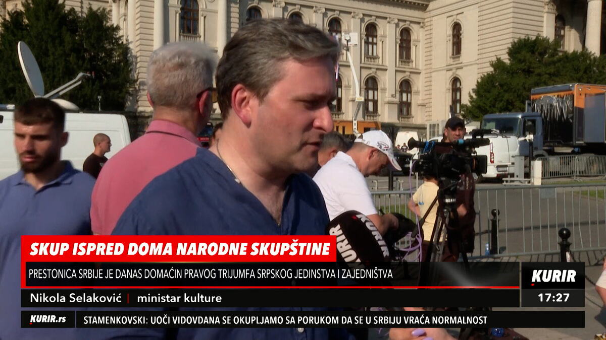 "SRBIJA POBEĐUJE SAMO KAD SMO ZAJEDNO" Ministar Selaković za Specijal Kurir televizije: "Mladi su naša budućnost"