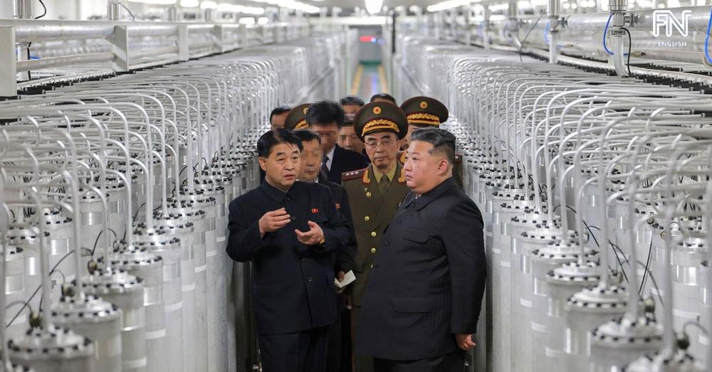 Kim Jong Un Gives Field Guidance at Newly-Inaugurated Nuclear Materials Production Factory