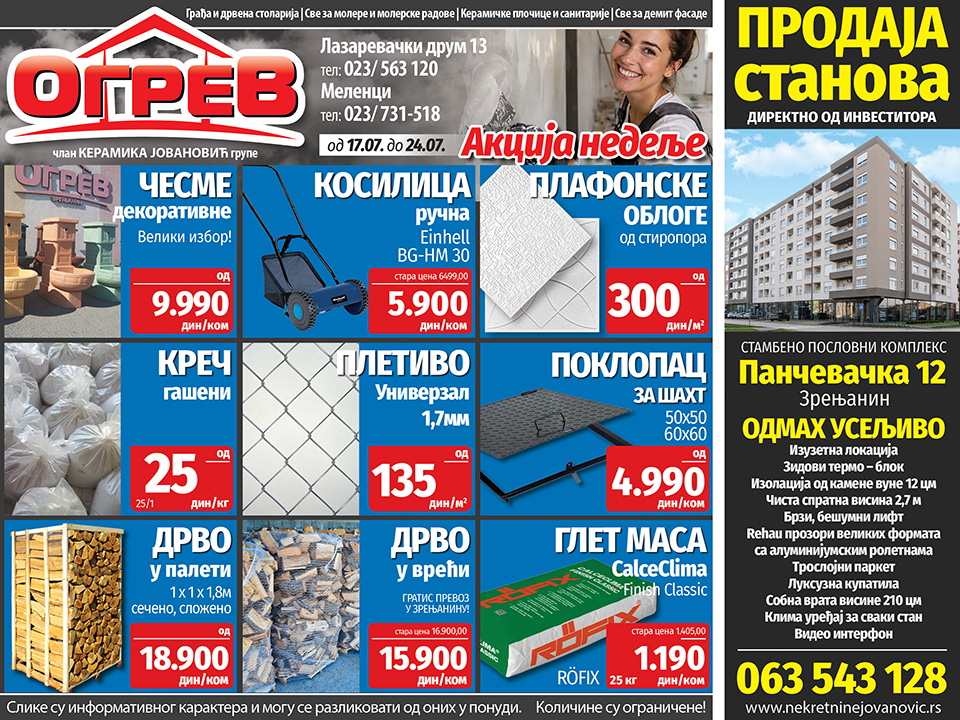 Povoljnije cene u Ogrevu: Sve za radove oko kuće i pripremu grejne sezone