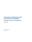 CAR: Area-based coordination and area-based programming: Typology, lessons and implications (Final report)