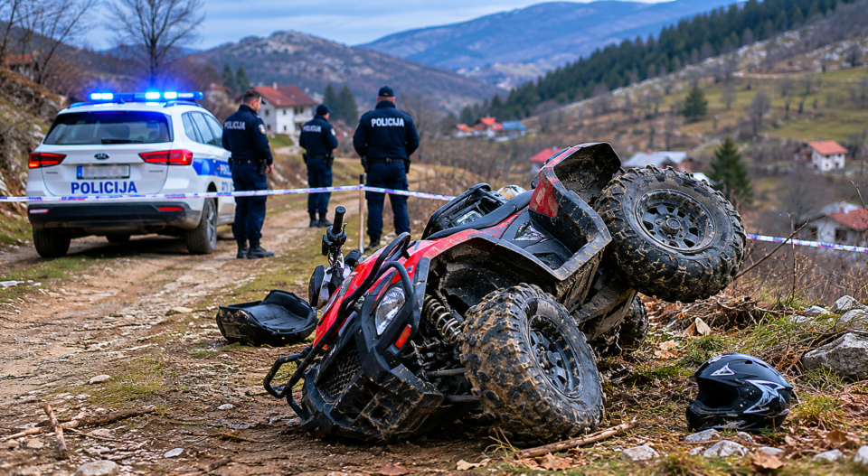 Tragedija kod Prijepolja, poginuo mladić nakon pada sa kvada