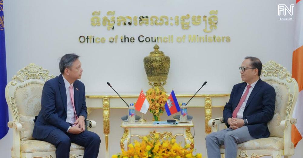 DPM Vongsey Vissoth, New Singaporean Ambassador Discuss Agricultural Exports